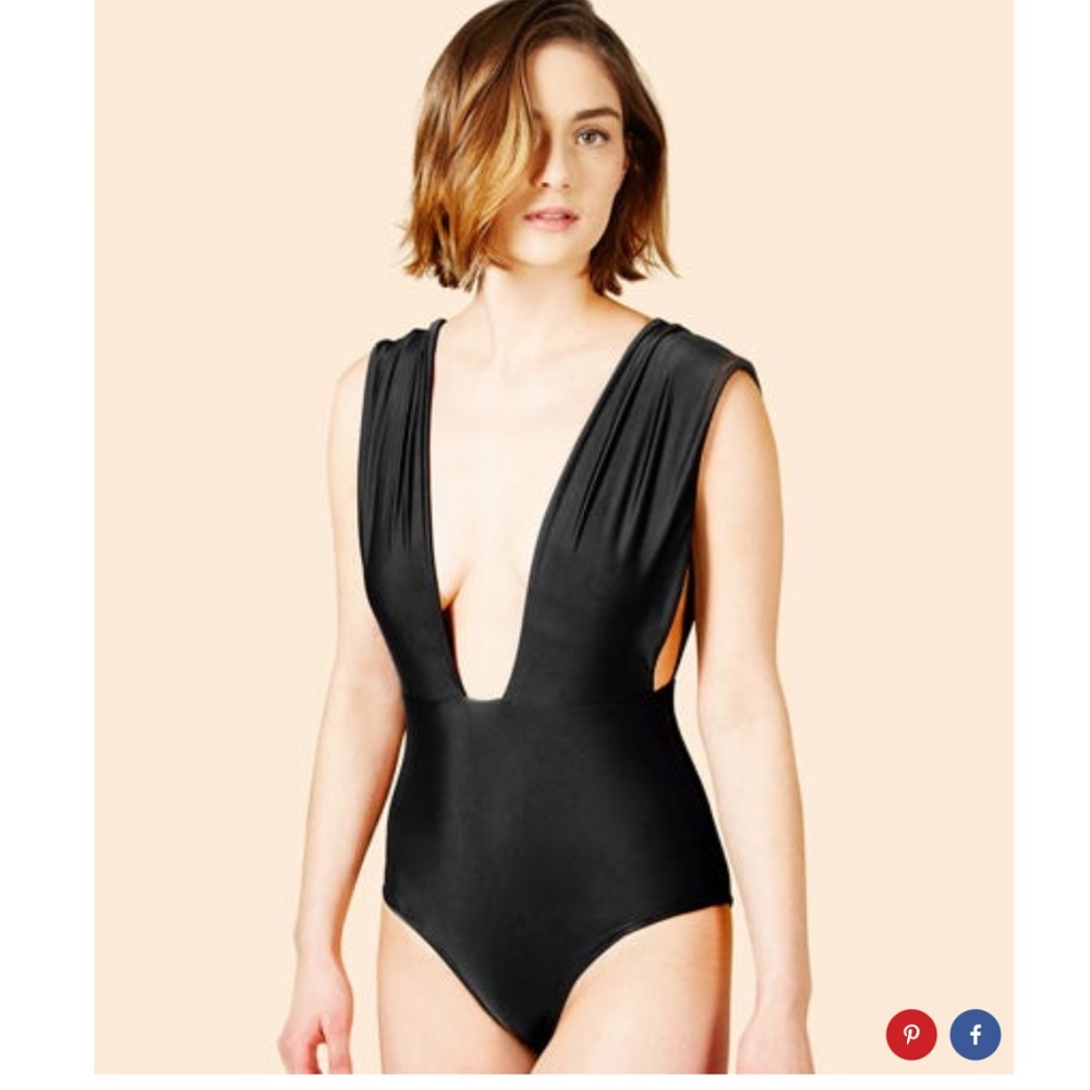 Cocodune Black One Piece Bathing Suit Size Medium - Sustainably Made